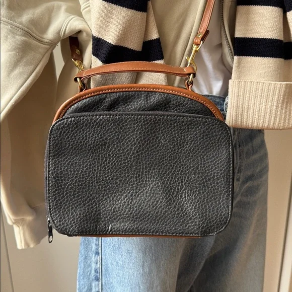 Vintage Faux Leather Crossbody Bag - Picture 5 of 13